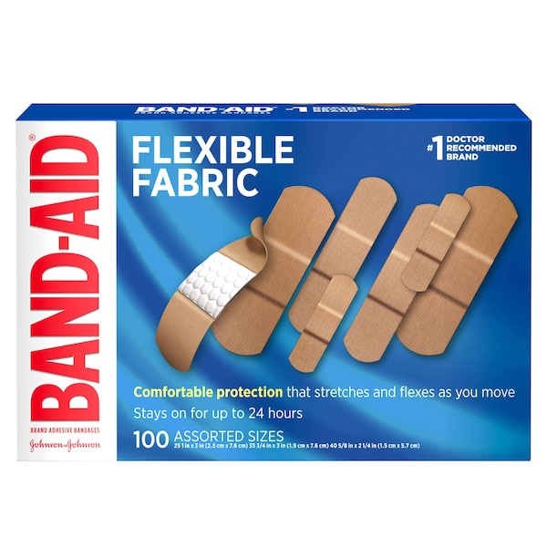 Band-Aid Band-Aid Assorted Size Flexible Fabric Bandage 100 Count, PK12 1115078 - main
